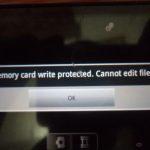Write Protected SD Card